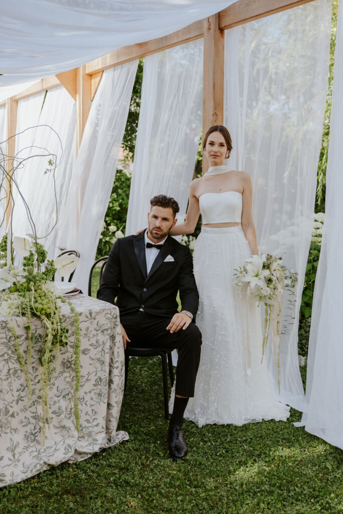 Brautpaar bei ihrer Micro wedding in Regensburg, Ingolstadt & Bayern