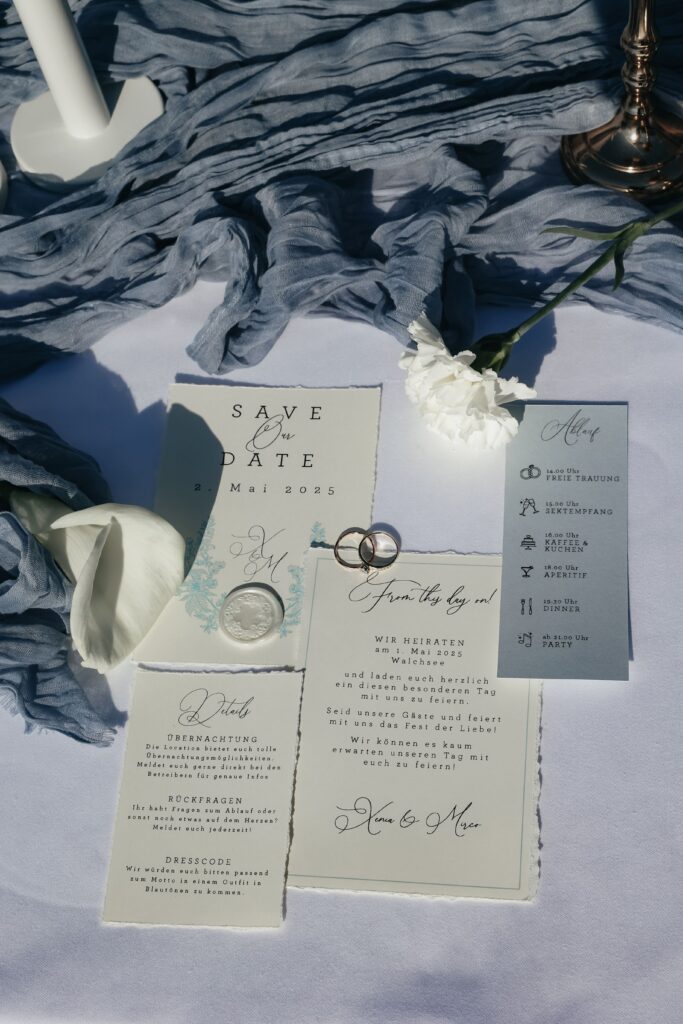 Trauredner Regensburg Auswahl der Papeterie