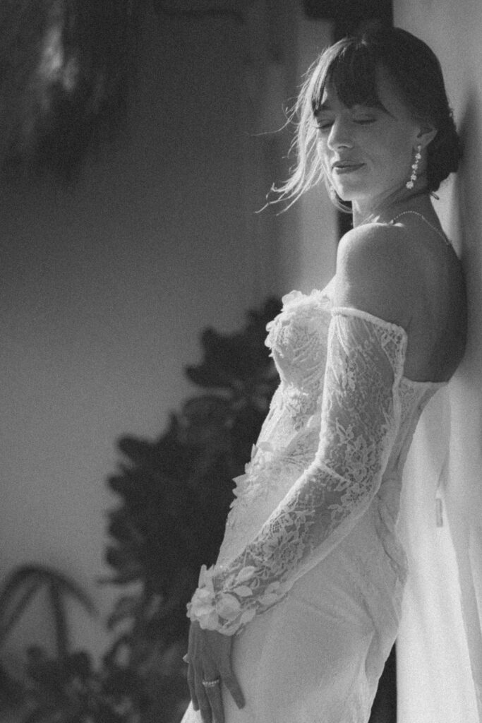 Braut auf ihrer Elopement hochzeit in Bayern